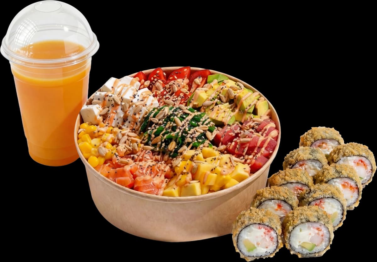 Tiki God + Tempura Somon + Fresh