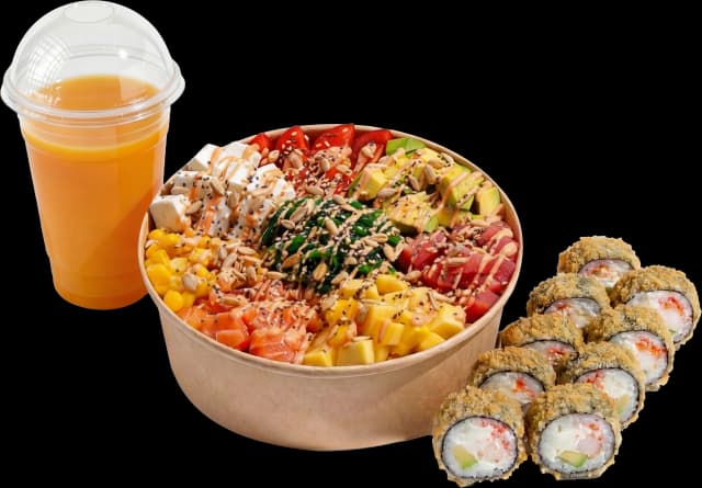 Tiki God + Tempura Somon + Fresh